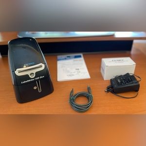Dymo LabelWriter 450 Duo Label Printer w AC & USB Cables, Spool & User Guide